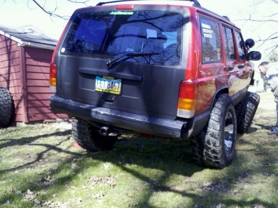 Rear end sags:\