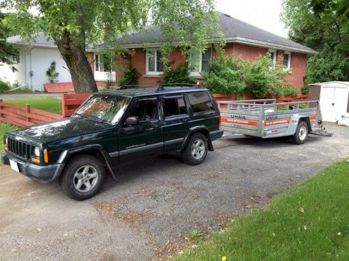 5'x9' U-Haul utility trailer, taking some junk to the dump and recycling