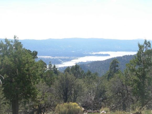 Big Bear Lake from the top of Gold Mountain