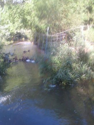 thats the creek that is part of the road as we passed