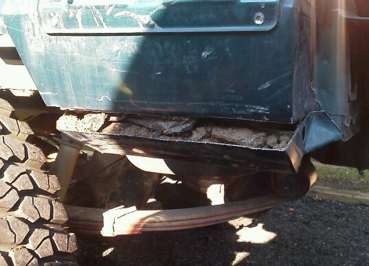 corners filled with mud