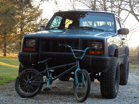 my 98 2 door and my Haro painted with the same color