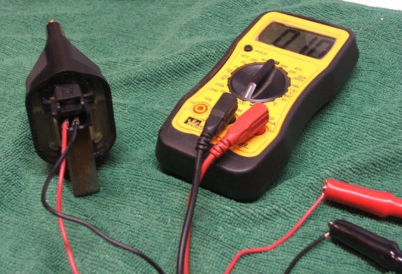 Testing Coil Primary Circuit 200 Ohm Scale