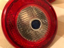 He even installed blue dots in the back up lights