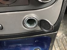 Chrome over plastic , matches the face vents