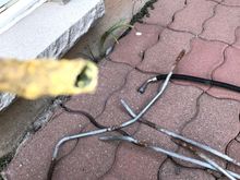 The line crumbled , this was under the insulation 