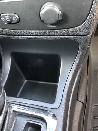 Painted the shifter console bin