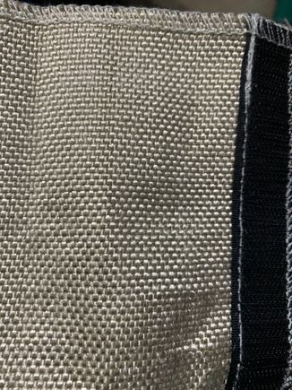 The glass mat inside of the material 