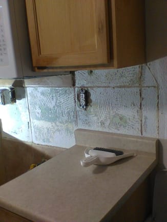 East wall. Have to remove microwave