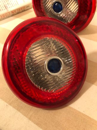 He even installed blue dots in the back up lights