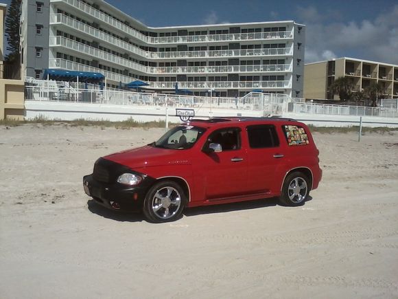 On the beach in Daytona