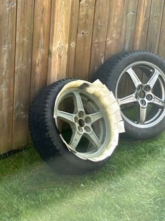 Spray pai, much easier than polishing the alloy 