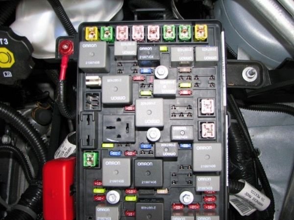 Then push all the fuses and relays firmly into place. 