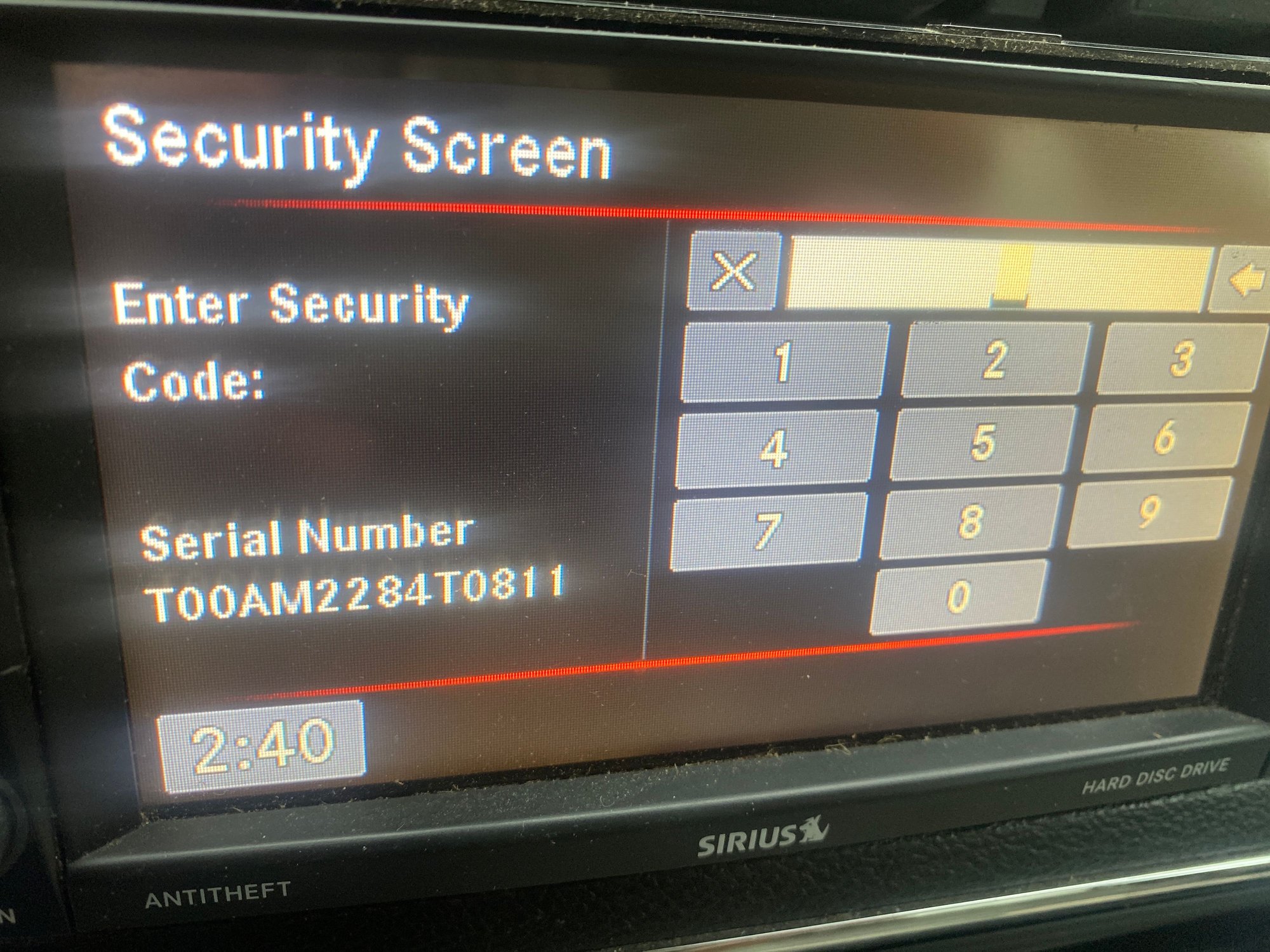 I need security code for this Chrysler radio. Thank you