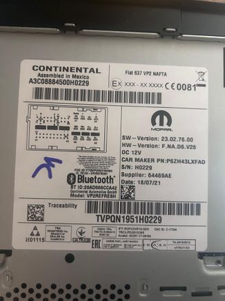 Hello, I need the anti-theft code, thank you.