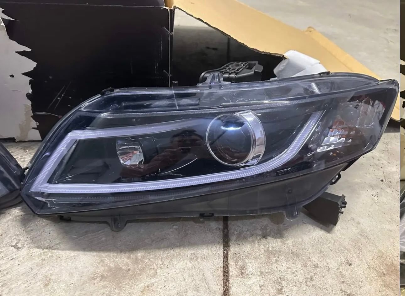 Lights - Aftermarket LED Bar Projector DRL Headlights 12-15 - Used - 2012 to 2015 Honda Civic - Endicott, NY 13760, United States