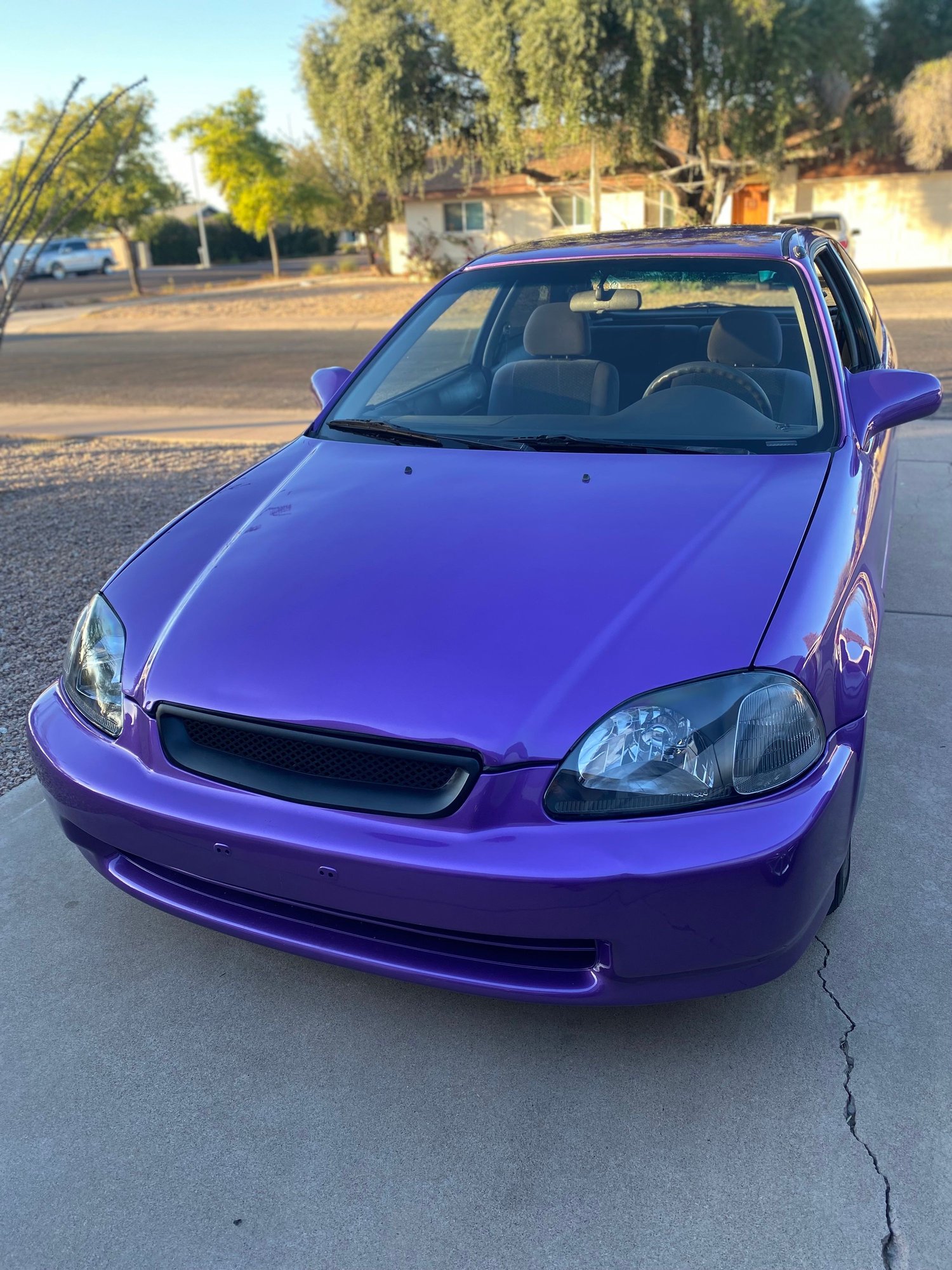 1998 Honda Civic - 1998 Honda Civic DX Hatchback - Used - VIN 2HGEJ6345WH122444 - 128,598 Miles - 4 cyl - 2WD - Manual - Hatchback - Purple - Tempe, AZ 85282, United States