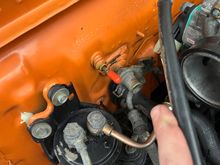 Anyone know where this vacuum line goes? Does it go into the throttle body?