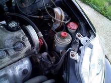 painted engine parts