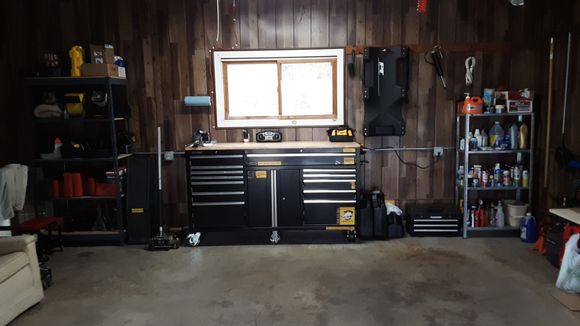Garage setup (friend's garage)