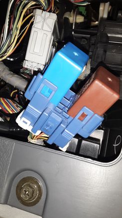 Tabs on fuel pump relay