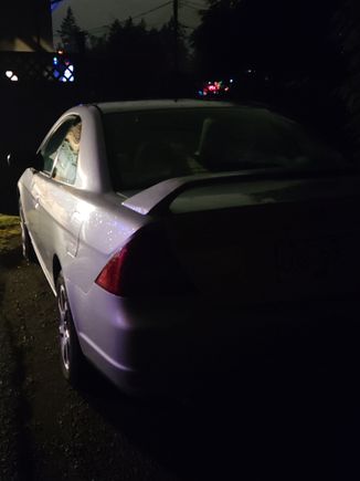 First night with the car home (2/2)