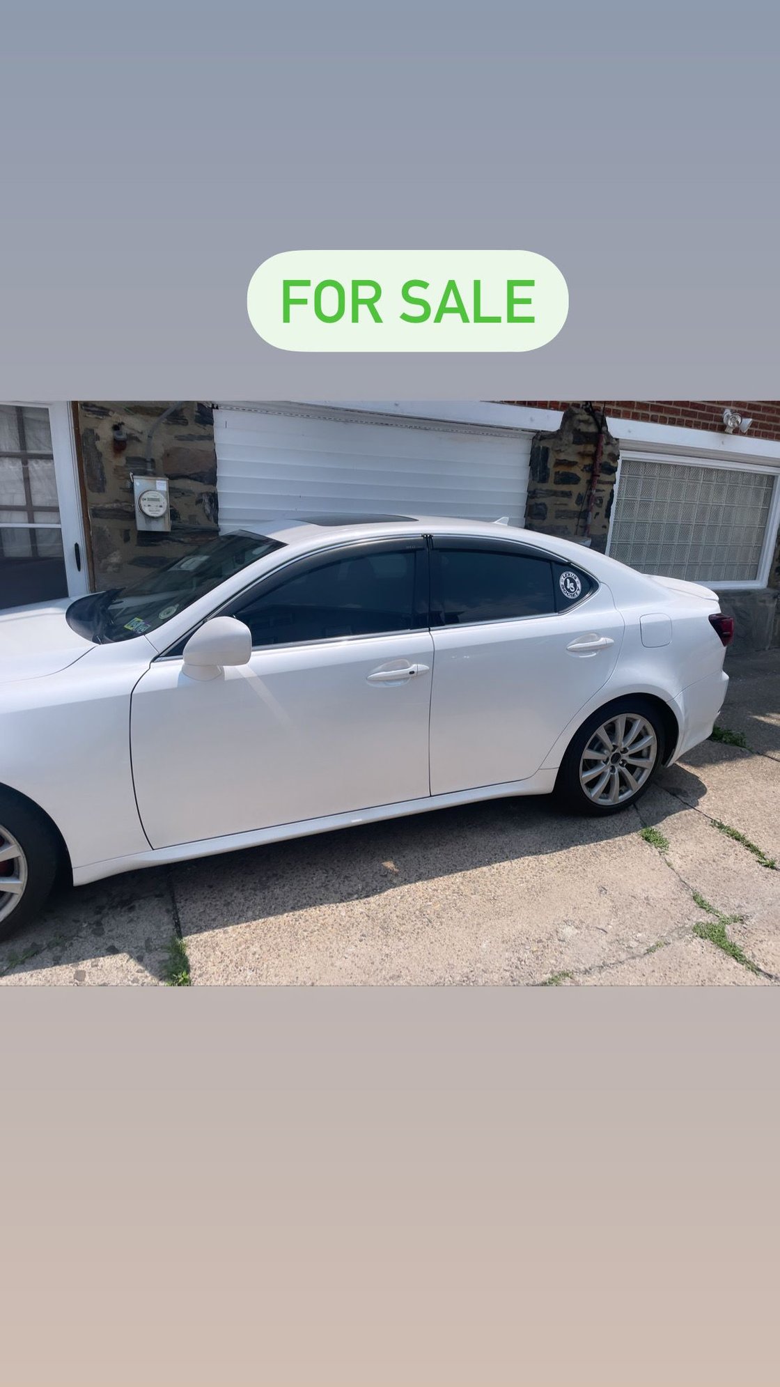 2008 Lexus IS250 - 2008 Lexus is250 awd for sale 6k - Used - VIN JTHCK262385026200 - 145,000 Miles - 6 cyl - AWD - Automatic - Sedan - White - Upper Darby, PA 19082, United States