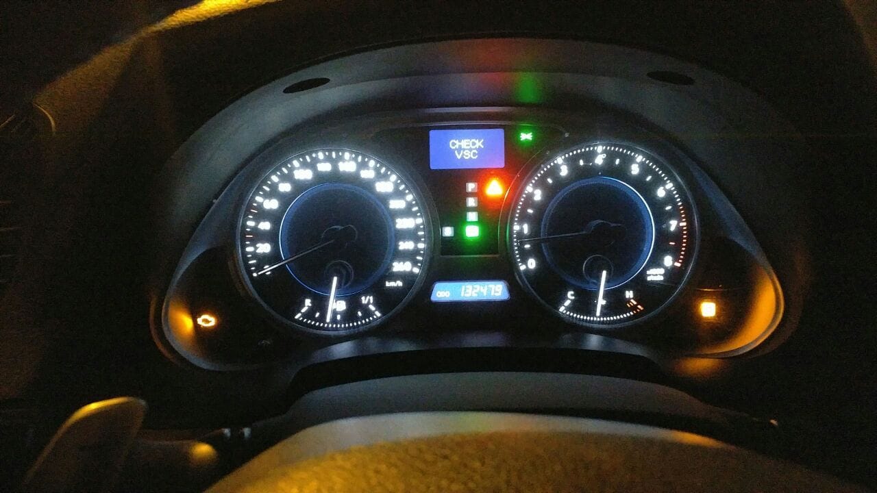 Check Engine light + Check VSC appear IS250 08