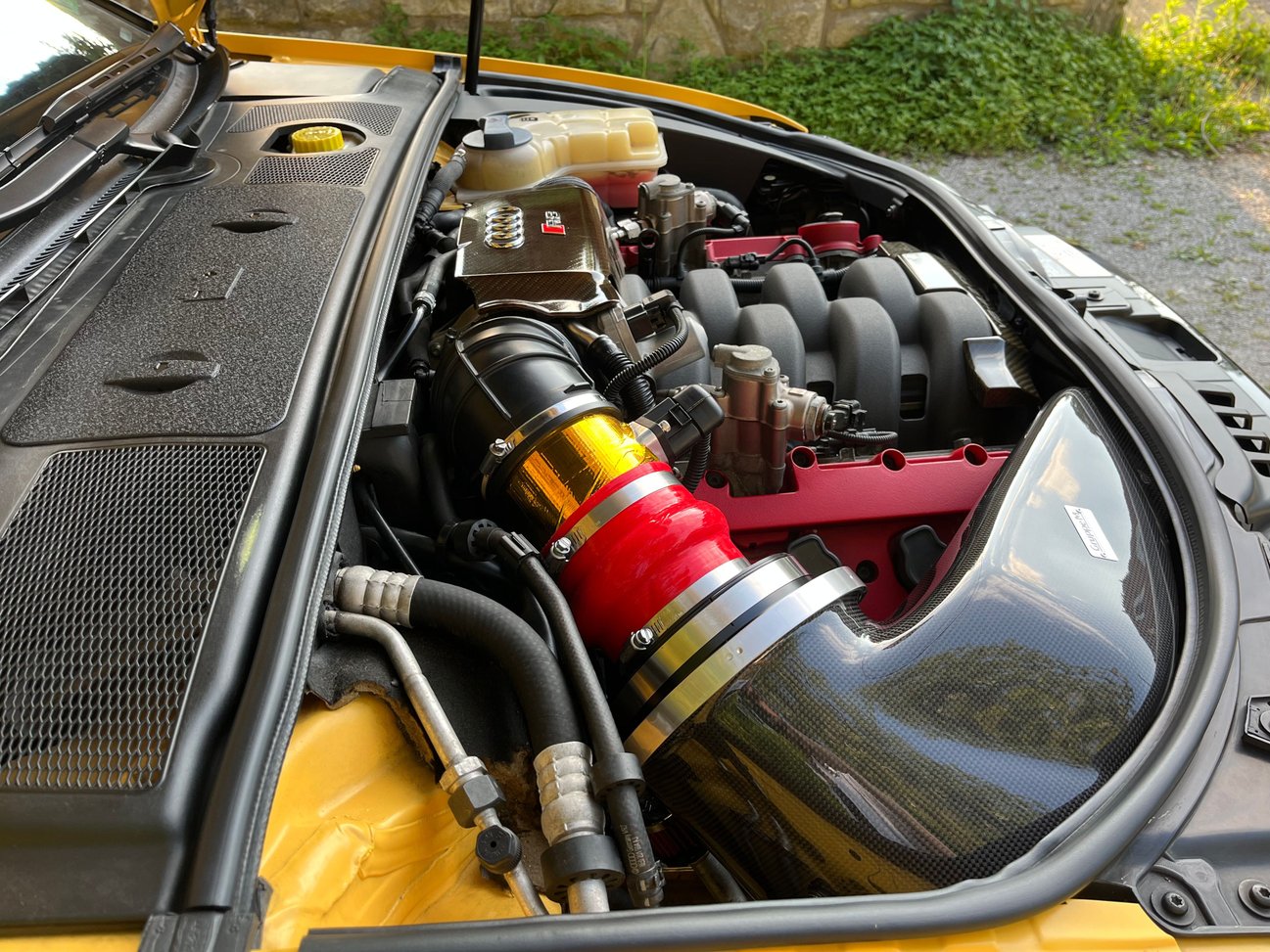 GruppeM intake, JHM exhaust, Jackal tune installed