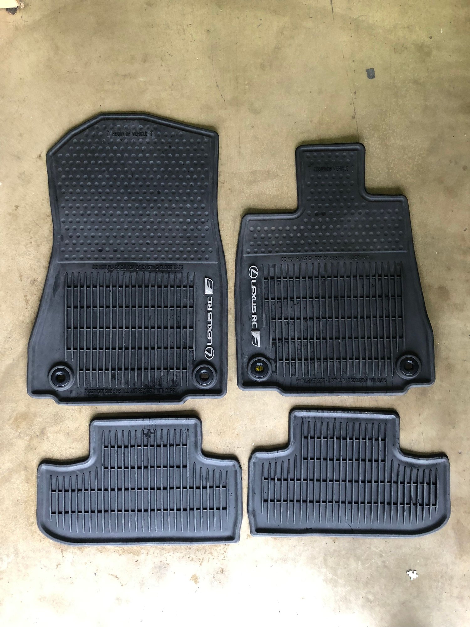 SoCal RCF all weather floor mats ClubLexus Lexus Forum Discussion