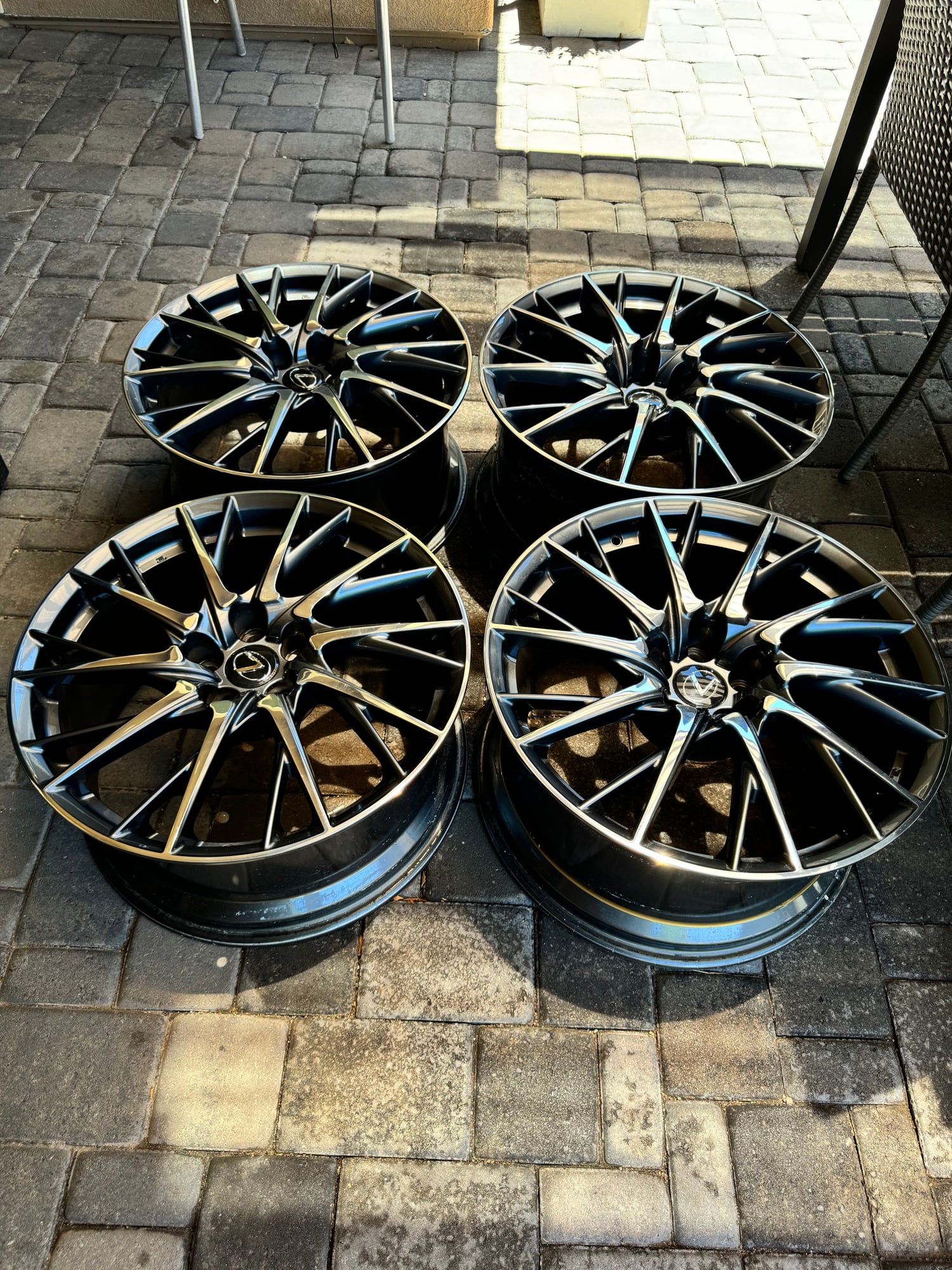 Wheels and Tires/Axles - RCF OEM BBS 20 split spoke polished gunmetal wheels - Used - 2015 to 2024 Lexus RC F - Buckeye, AZ 85396, United States