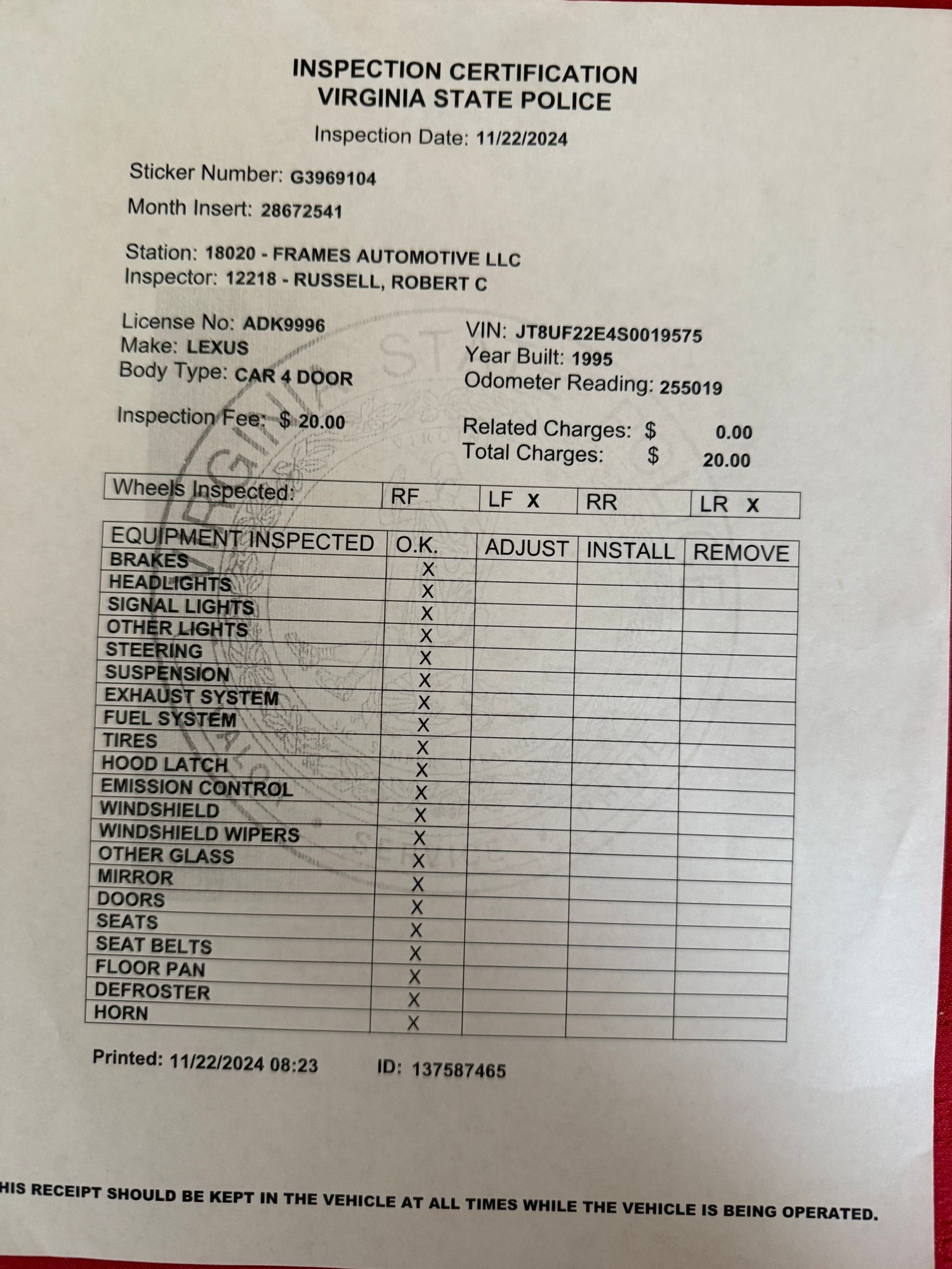 1995 Lexus LS400 - 25 year owner - classic 1995 ls400 ucf20l - Used - VIN JT8UF22E4S0019575 - 256,000 Miles - 8 cyl - 2WD - Automatic - Sedan - Other - Fairfax, VA 22124, United States