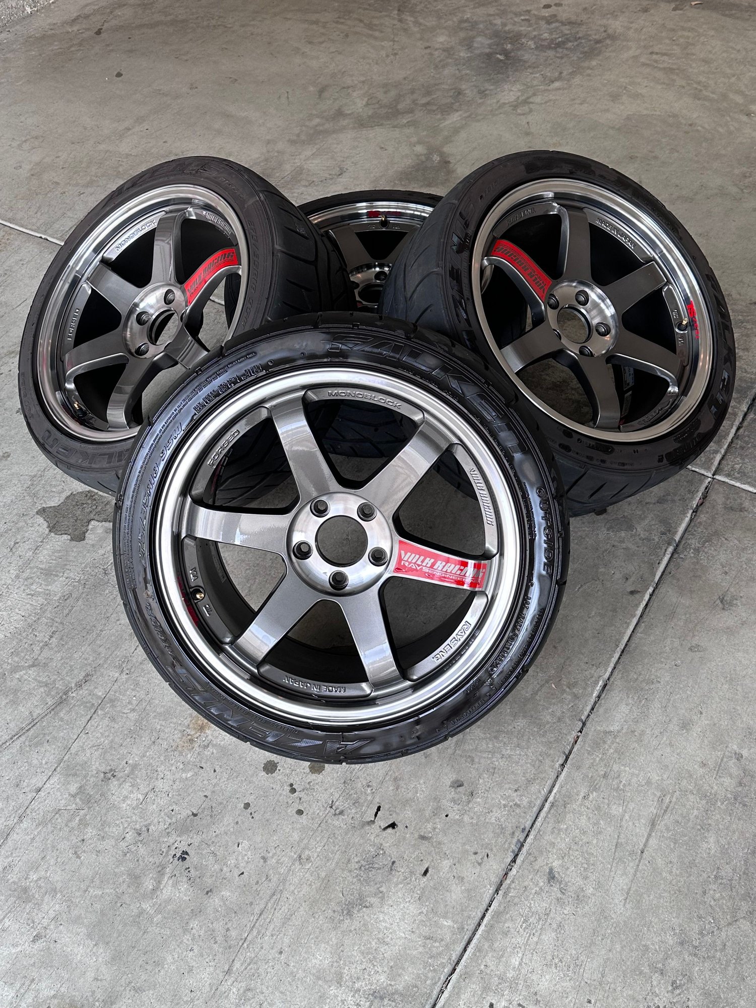 Wheels and Tires/Axles - Rays Volk Racing TE37 SL Pressed Graphite 18’s - Used - All Years Any Make All Models - Los Angeles, CA 91776, United States