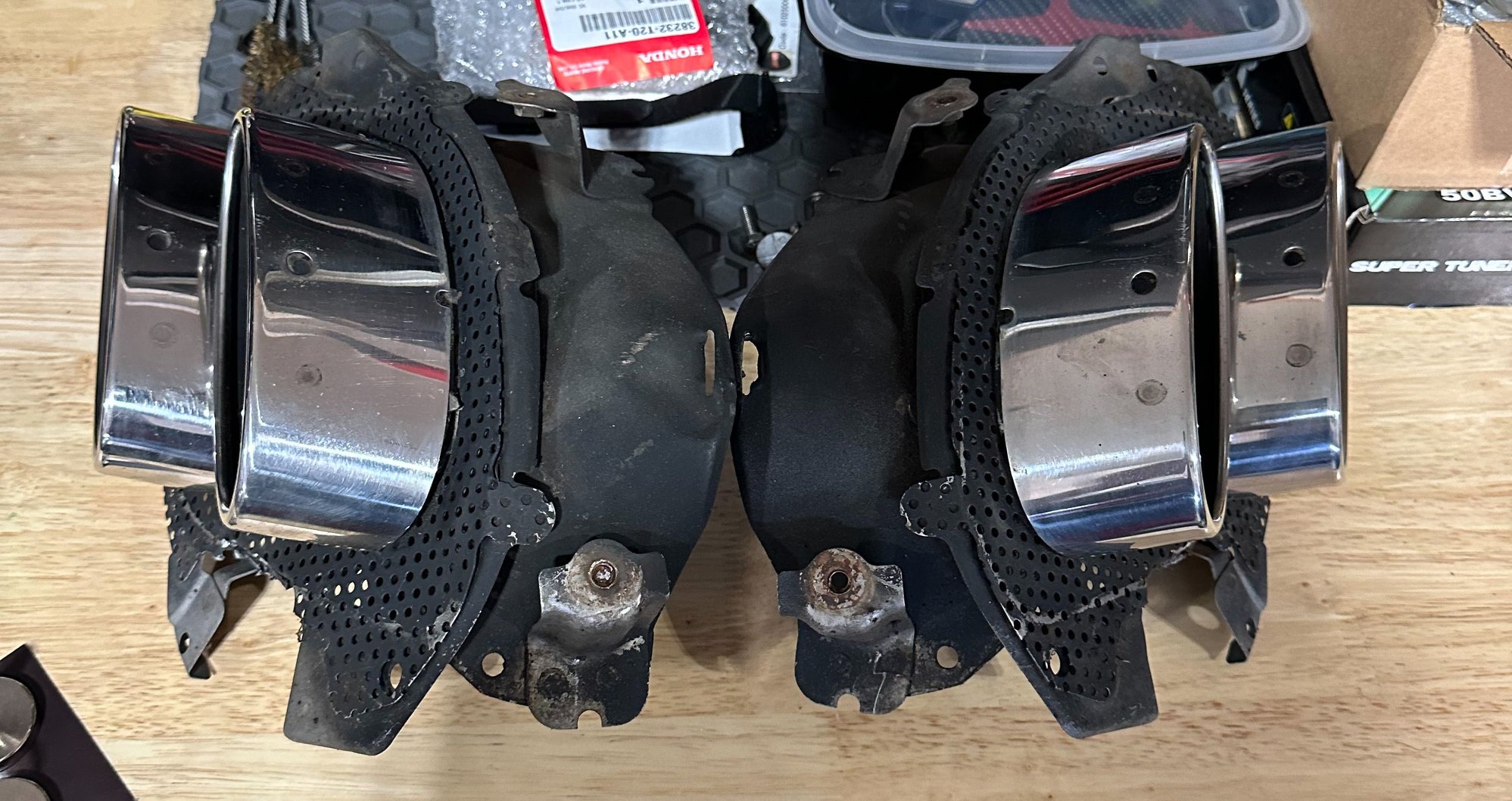 Engine - Exhaust - OEM ISF quad exhaust tips - Used - -1 to 2025  All Models - Wadsworth, OH 44281, United States