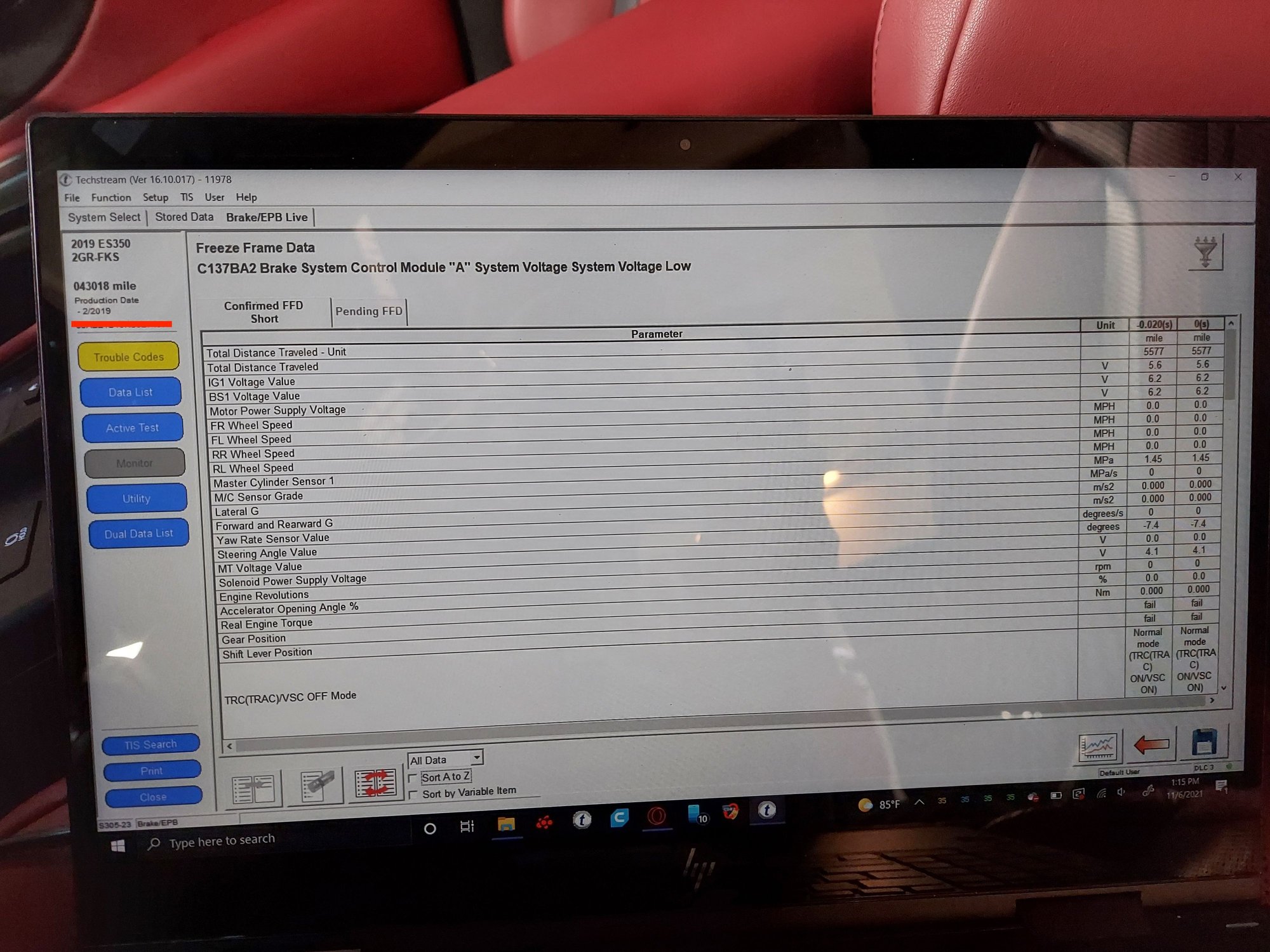 Parking Support Brake Malfunction Lexus