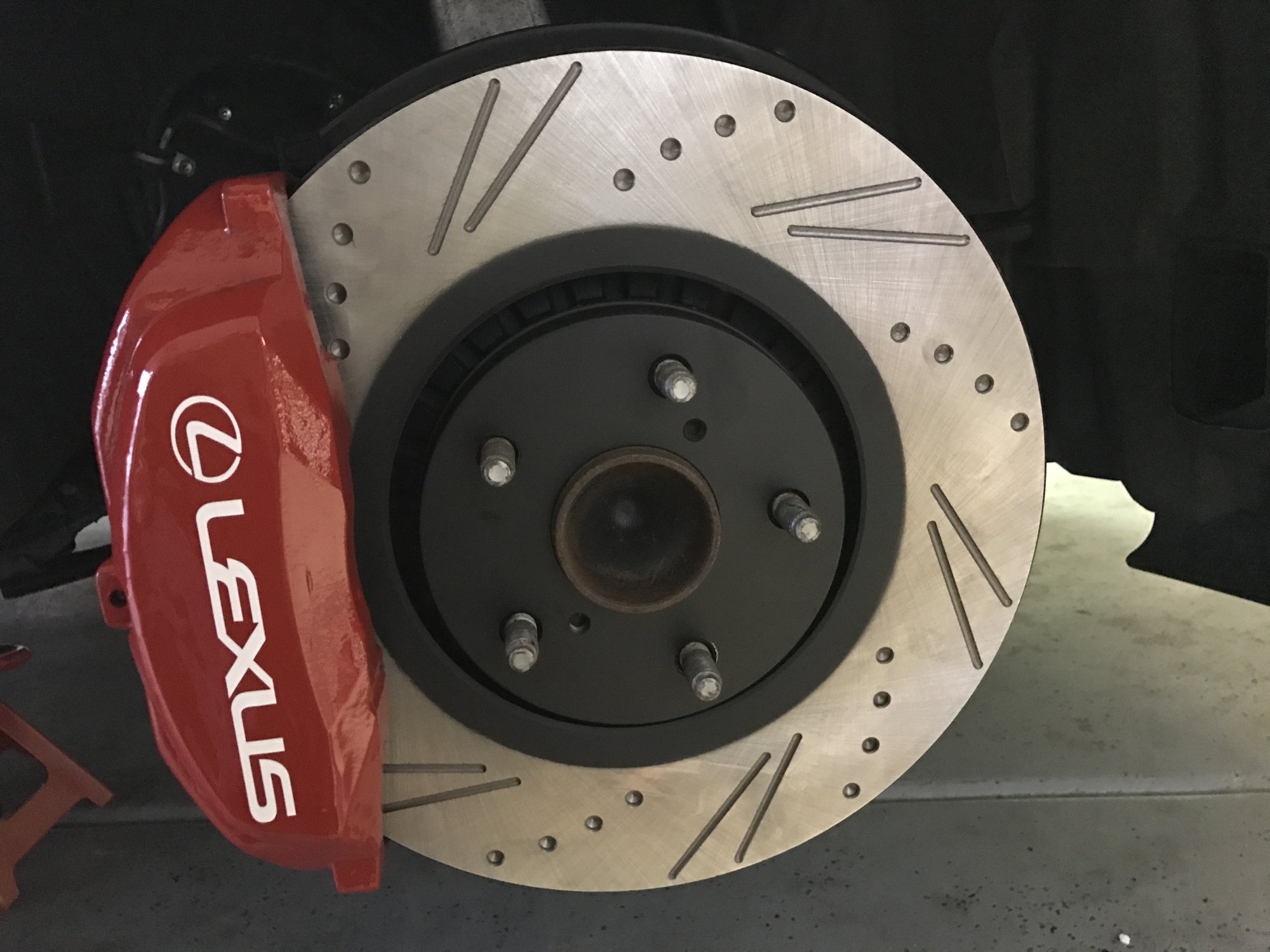 LEX035S GS350 IS350 AWD 2007-2018 Brake Rotors Drill /& Dimple Slots