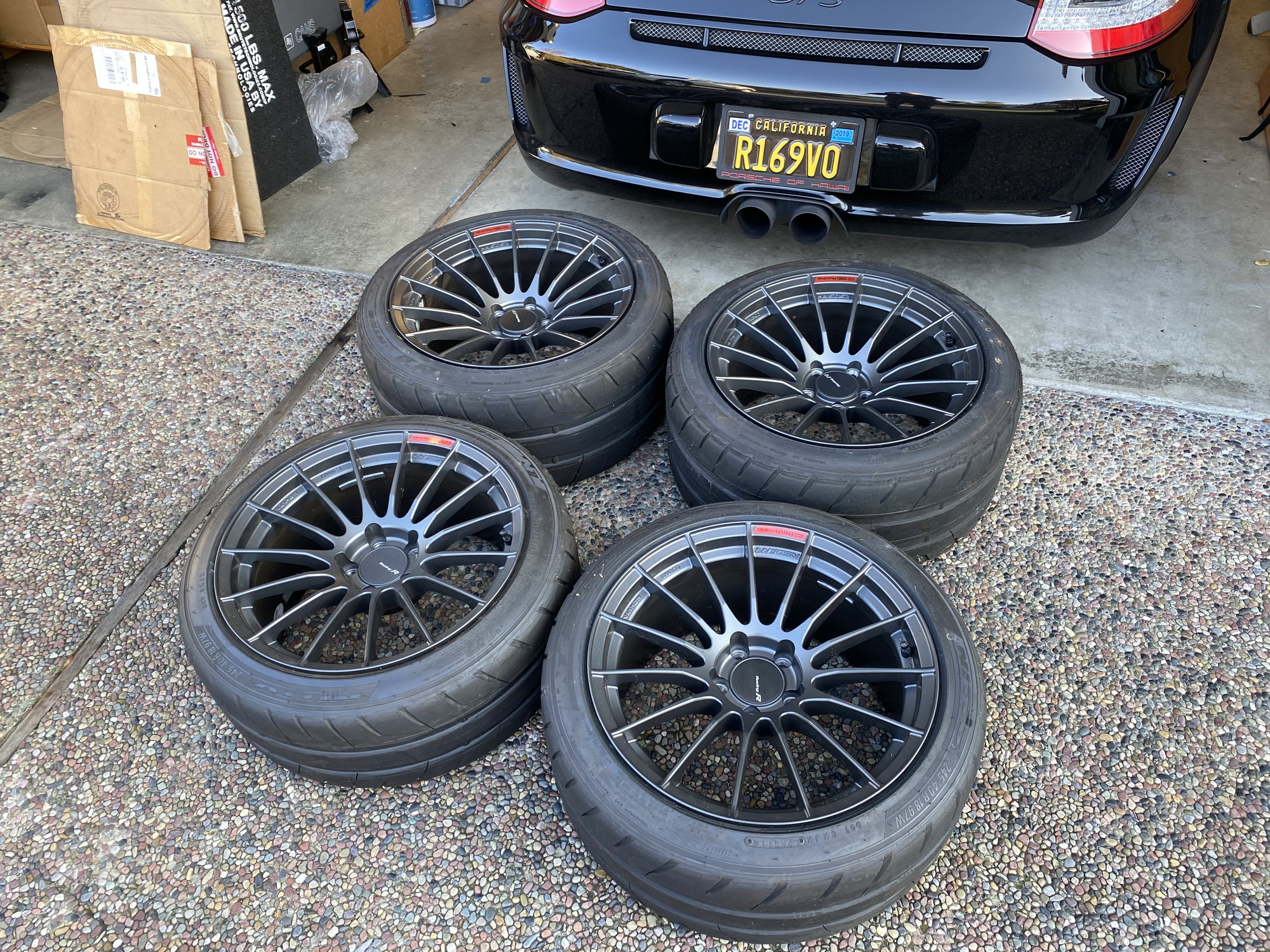 Wheels and Tires/Axles - Enkei RS05RR Matte Graphite 18x9.5/18x10.5 ISF Fitment - Used - 2008 to 2014 Lexus IS F - Burlingame, CA 94402, United States
