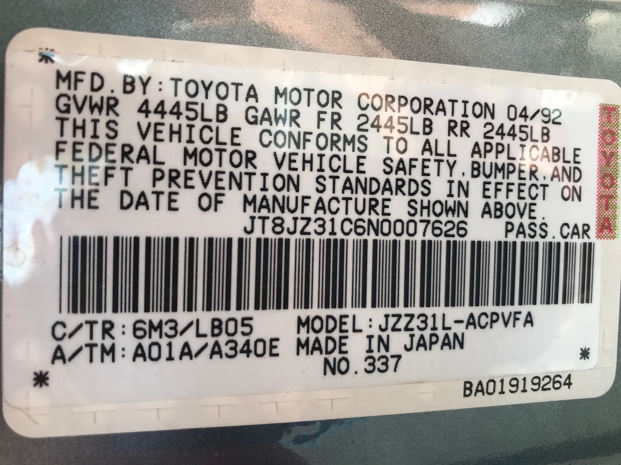 1992 Lexus SC300 - Very clean SC 300 - Used - VIN JT8JZ31C6N0007626 - 230,000 Miles - 6 cyl - 2WD - Automatic - Coupe - Other - Fairfield, CA 94534, United States