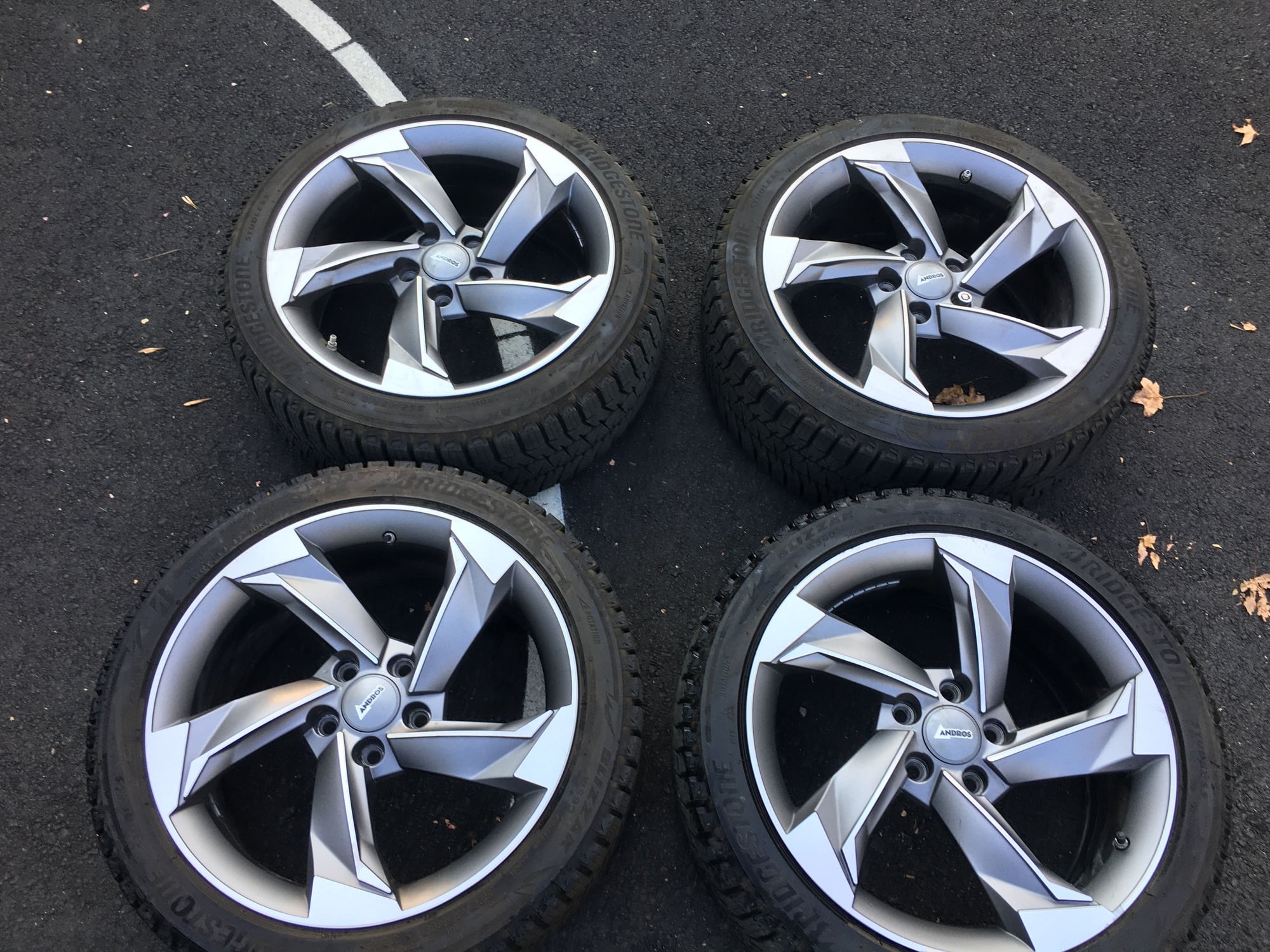 Wheels and Tires/Axles - Bridgestone Blizzak WS90 225/45/R18 + Andros R10 Winter Tire & Rim Package + TPMS - Used - All Years Lexus IS F - All Years Lexus GS F - 2006 to 2024 Lexus IS - All Years Lexus RC F - Oakhurst, NJ 07755, United States