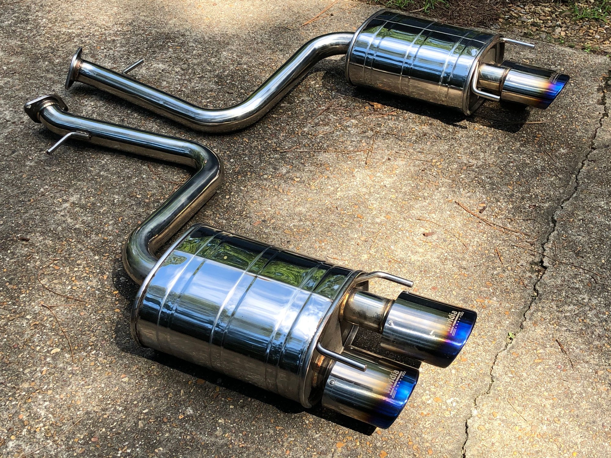 Engine - Exhaust - Lexus RC350 Exhaust Invidia Axlebacks - Blue Tips - Used - 2015 to 2019 Lexus RC350 - Gautier, MS 39553, United States