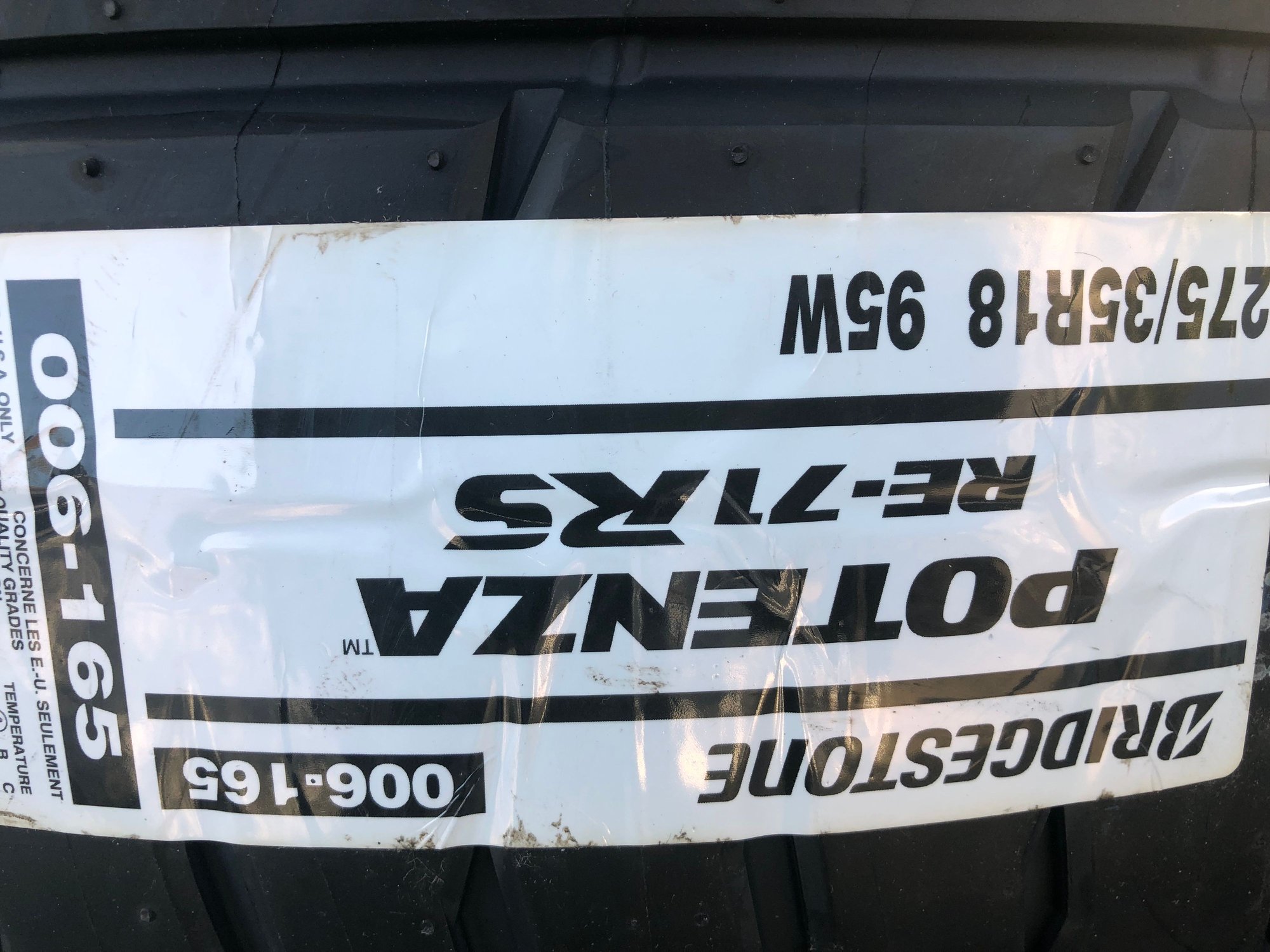 Wheels and Tires/Axles - Brand new Bridgestone re71rs 275 35 19 - New - -1 to 2027  All Models - Los Angeles, CA 90021, United States