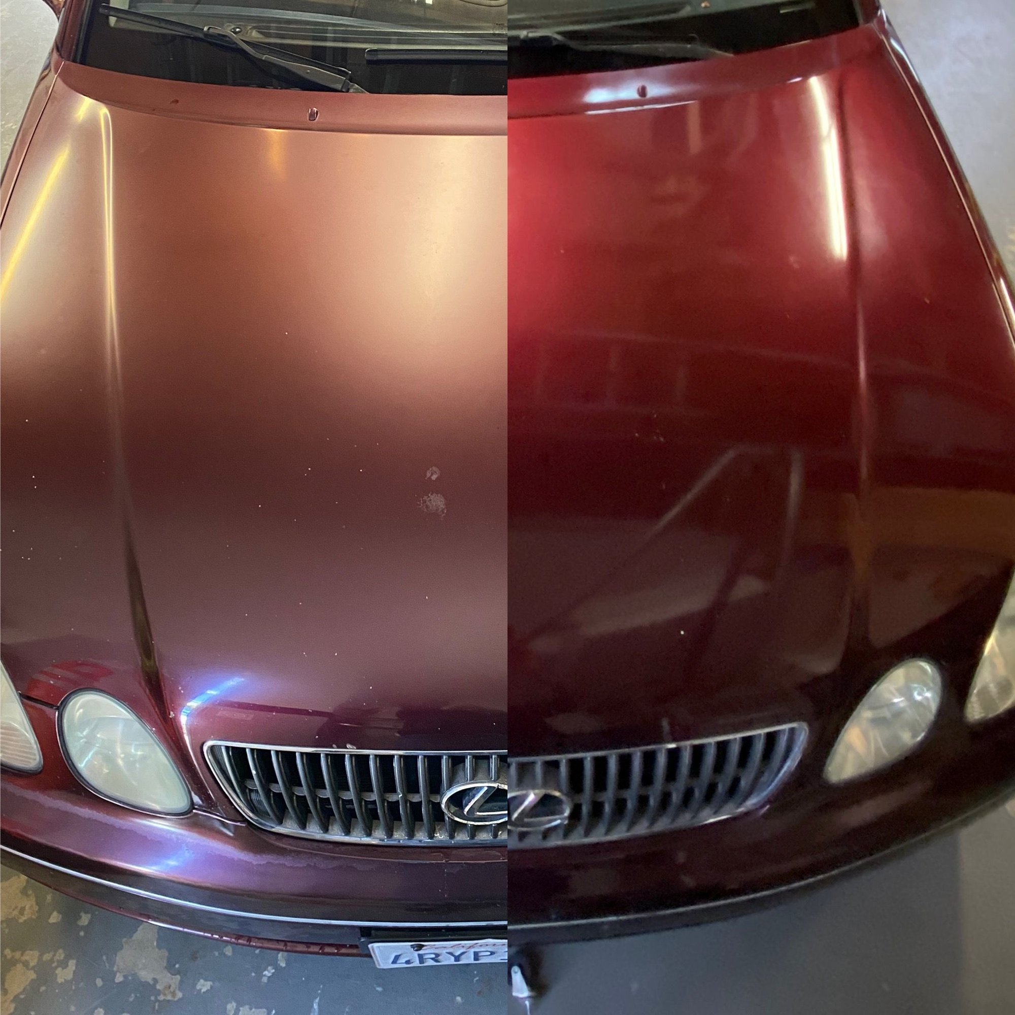 Before/after paint correction