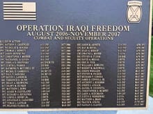 RIP to these brave men that were in my unit and were KIA on the dates indicated.