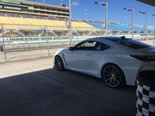 Getting ready to start the day at Miami-Homestead Speedway.