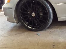 Car after coilovers are installed and new rims and tires got TSW mallory in satin black with 20x8.5 all the way around.