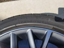 Front tires: Bridgestone Potenza
Size: 235/40R19 