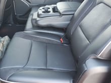 Reclining heated/cooled rear seats