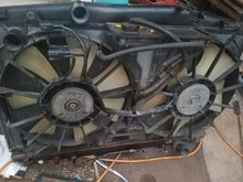 Throwing this is300 Fans on the sc400 Radiator for now until i get something better. 