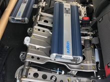 Rear seats are super easy to pop off, access to the amps and processors will be quick.  Best of all no rear space is used.