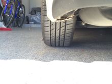 Driver side rear tire